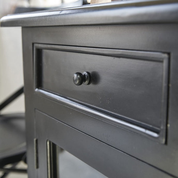 Buffet en bois d'acajou noir 160 BONNAL, noir
