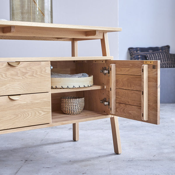 Buffet Cilaos en chêne naturel