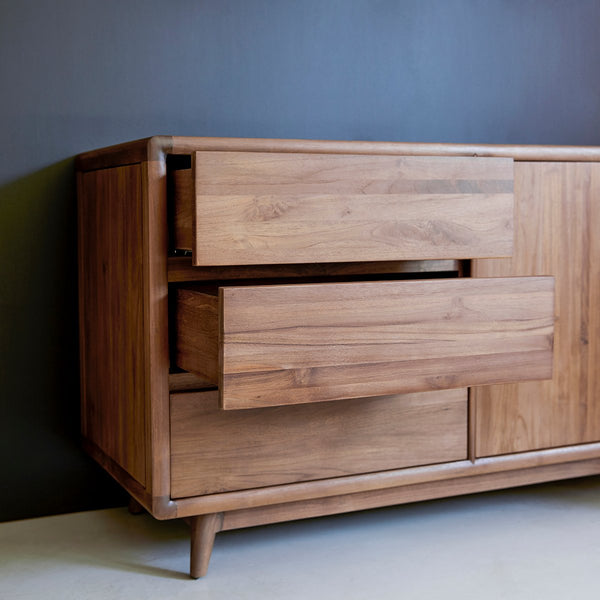 Buffet Dives en teck naturel