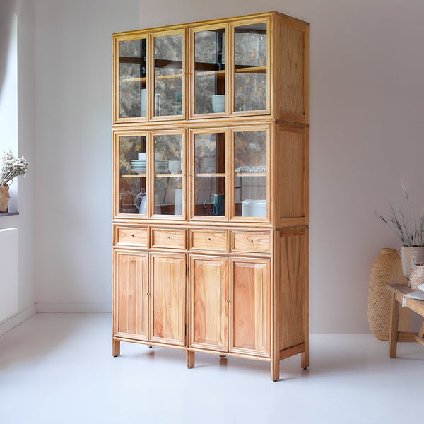 Buffet vaisselier Insua en mindi naturel