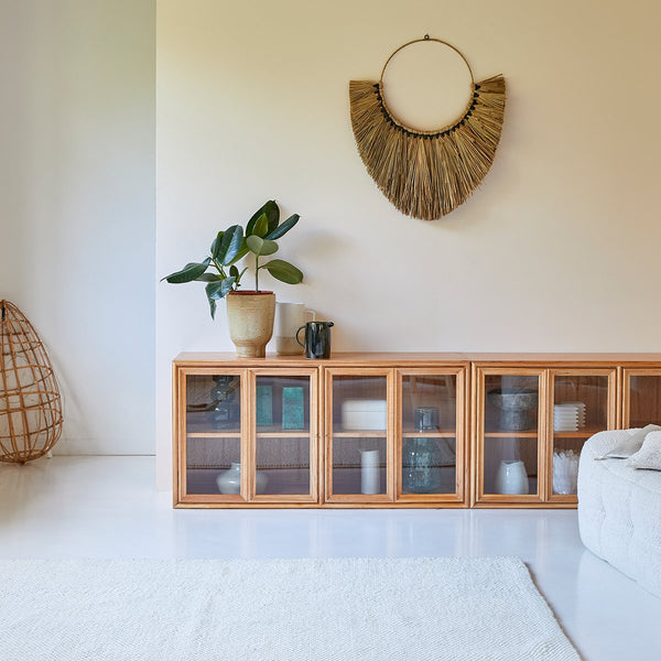 Buffet vaisselier Insua en mindi naturel