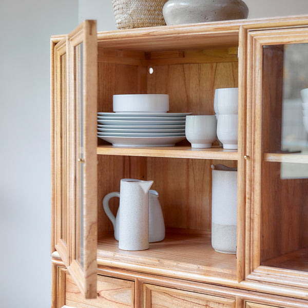 Buffet vaisselier Insua en mindi naturel