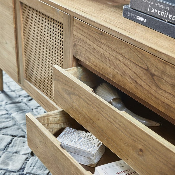 Buffet cannage mindy 175 JOTTY, naturel