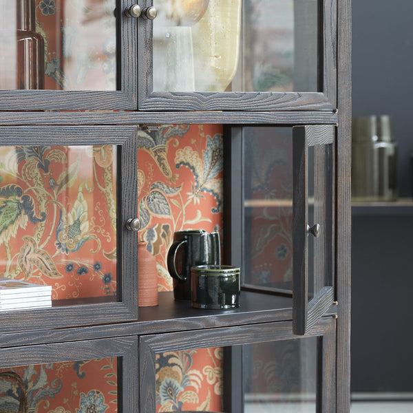 Buffet vaisselier Rabagao en orme naturel