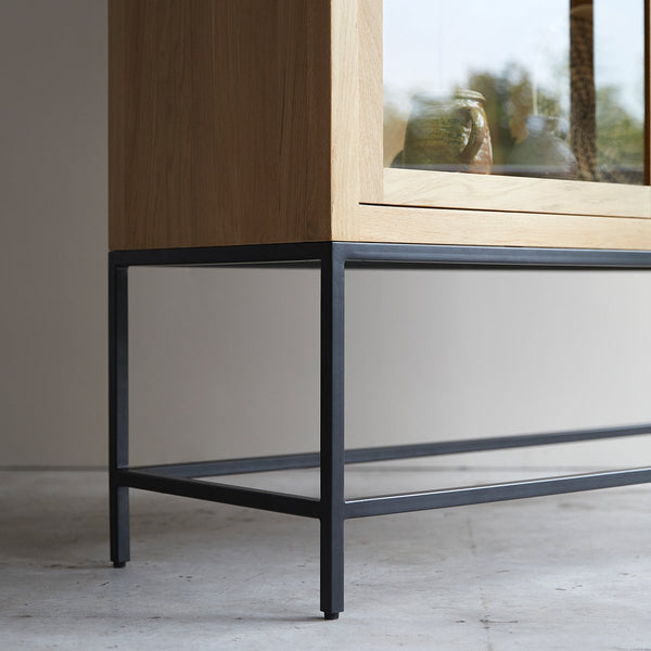 Buffet vaisselier Safarujo en chêne naturel