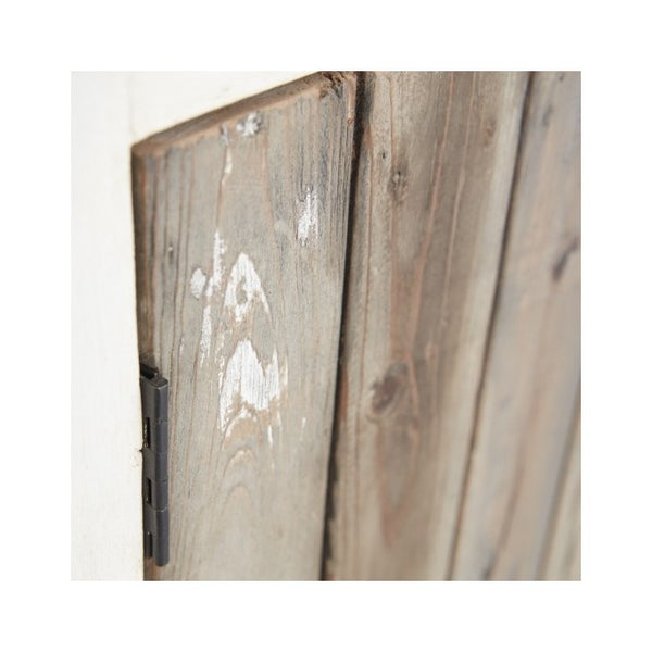 Vaisselier en bois de pin recyclé 140 SUYEN,Blanc