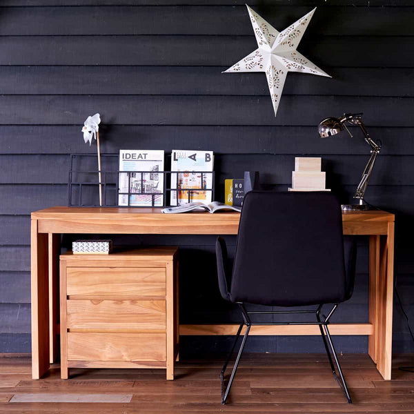 Bureau Adour en teck naturel