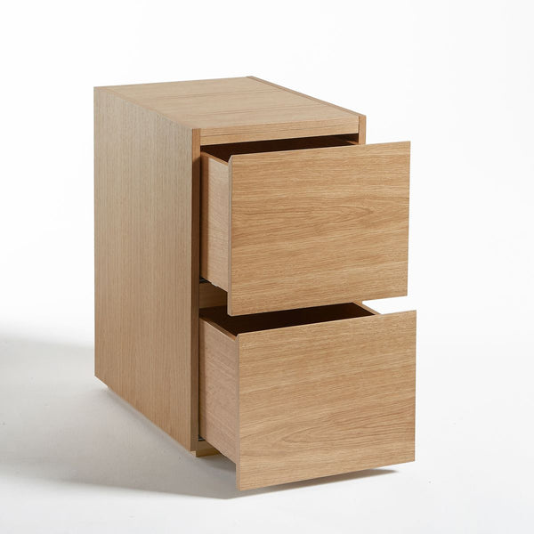 Caisson de bureau Landion en chêne naturel