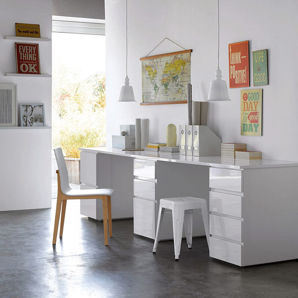 Caisson de bureau Landion blanc