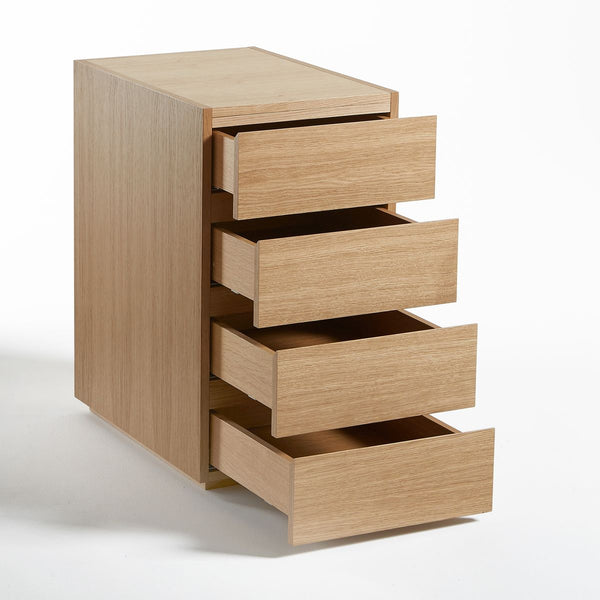 Caisson de bureau Landion en chêne naturel