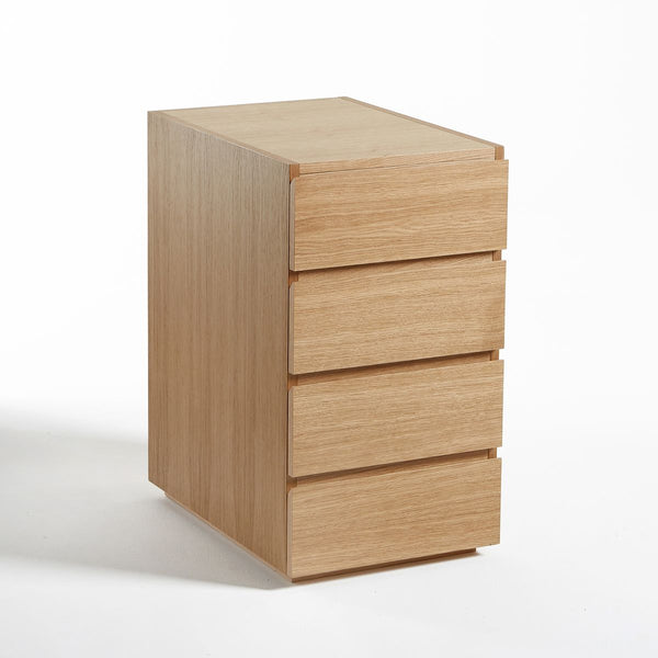 Caisson de bureau Landion en chêne naturel