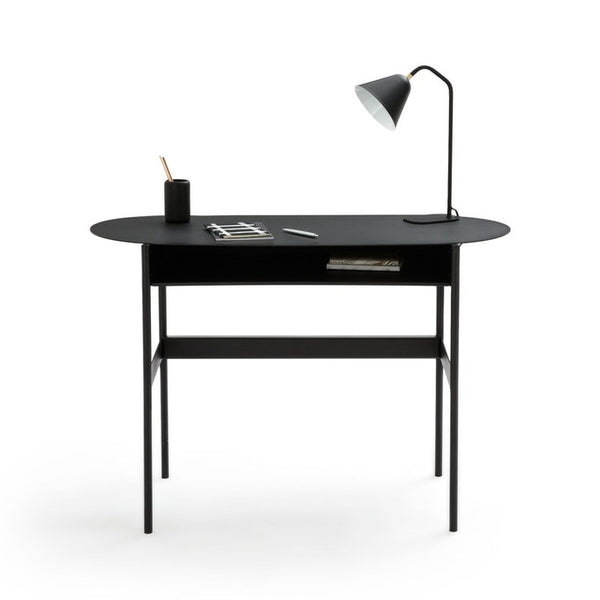 Bureau SLANEY en acier noir