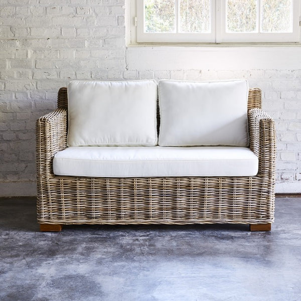Sofa en kubu naturel TRACENS,blanc