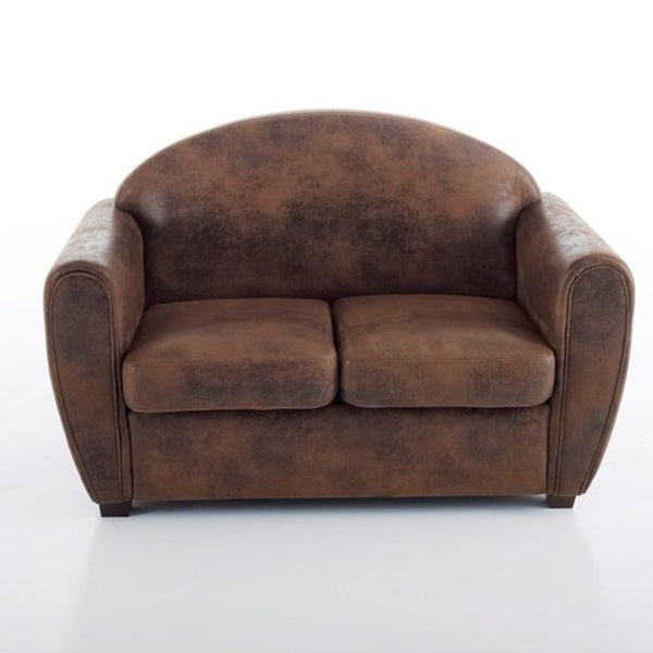 Canapé Pronia en micorfibres marron