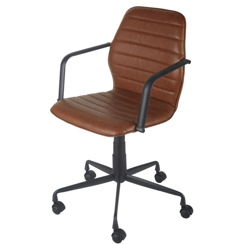 SP Chaise bureau réglable Asa river en textile enduit marron