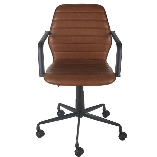 SP Chaise bureau réglable Asa river en textile enduit marron