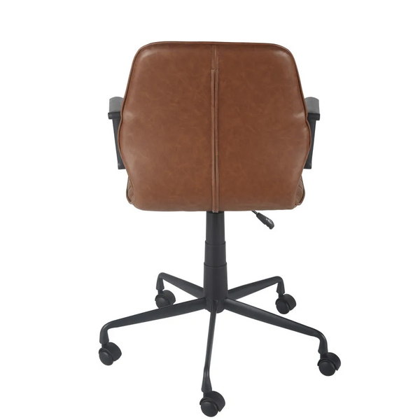 SP Chaise bureau réglable Asa river en textile enduit marron