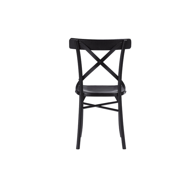 Chaise bistrot en bois d'acajou BONNAL, noir