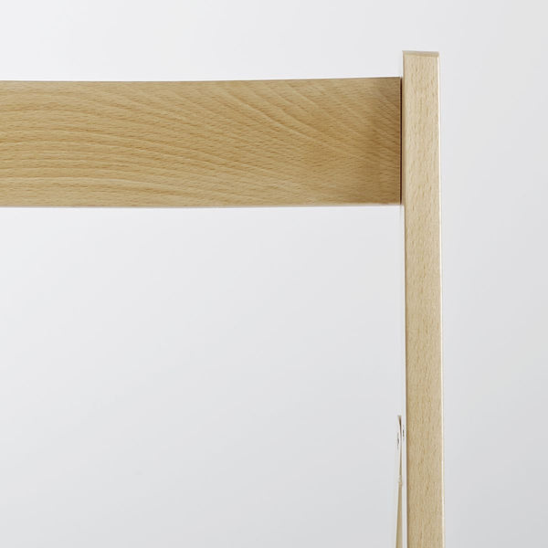 Lot de 2 chaises pliantes, hêtre massif INDROIS