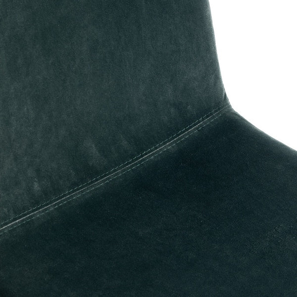 Chaise de bureau KARKOTIS en velours vert