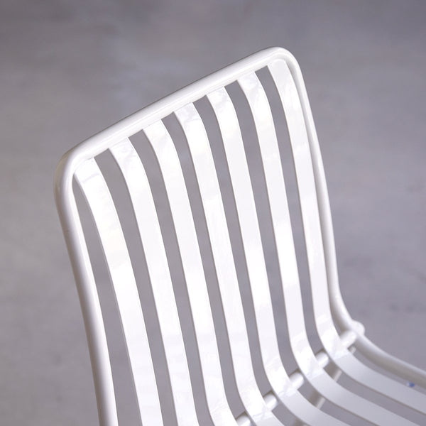 Chaise, NISA, en métal, blanc