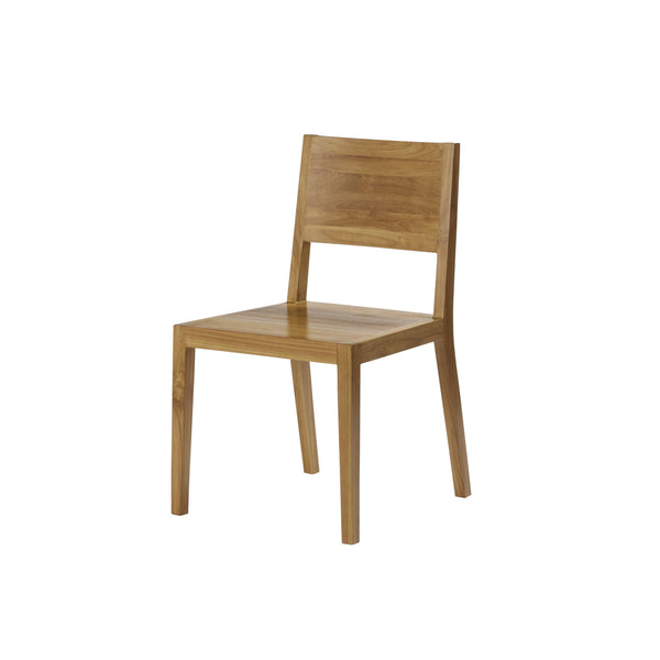 Chaise moderne en bois de teck naturelle
