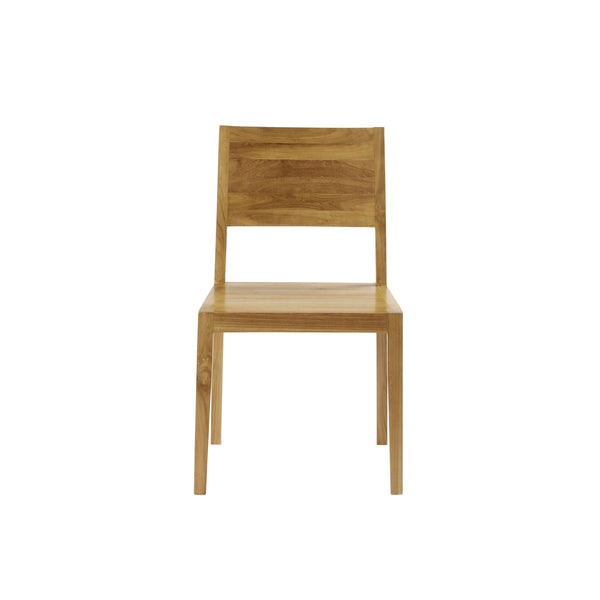 Chaise moderne en bois de teck naturelle