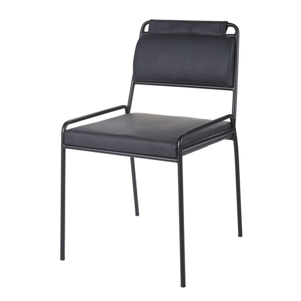 SP Lot de 2 chaises de bureau professionnelles Alzou en polyuréthane noire
