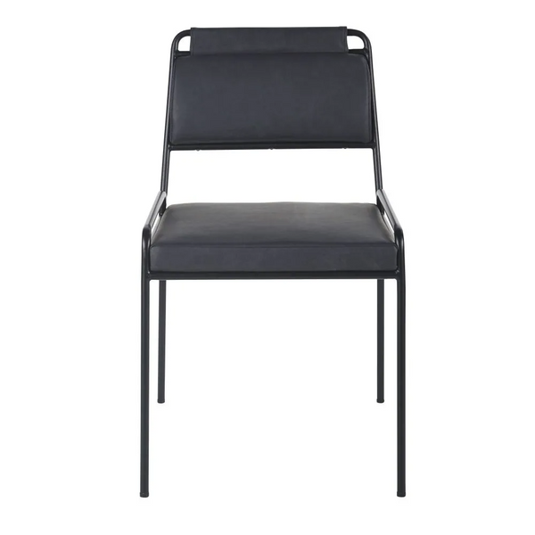 SP Lot de 2 chaises de bureau professionnelles Alzou en polyuréthane noire