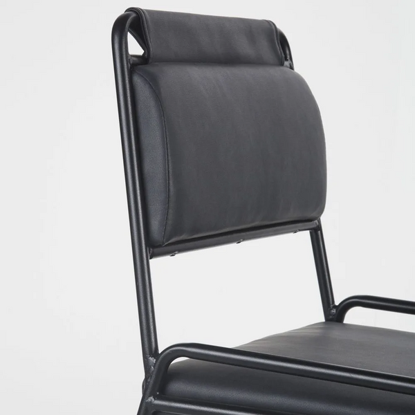 SP Lot de 2 chaises de bureau professionnelles Alzou en polyuréthane noire