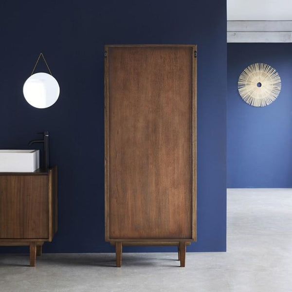 Double colonne de salle de bain en bois de mindy HANAU, marron