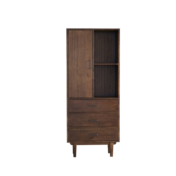 Double colonne de salle de bain en bois de mindy HANAU, marron