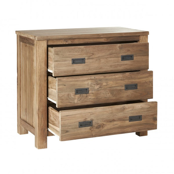 Commode en bois de teck recyclé 90 naturelle