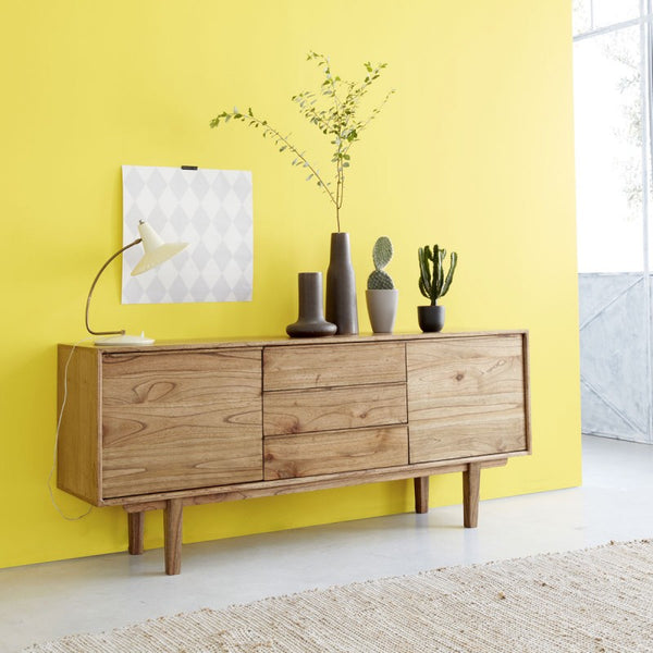 Commode en bois de mindy 180 CADEROLLES, naturel
