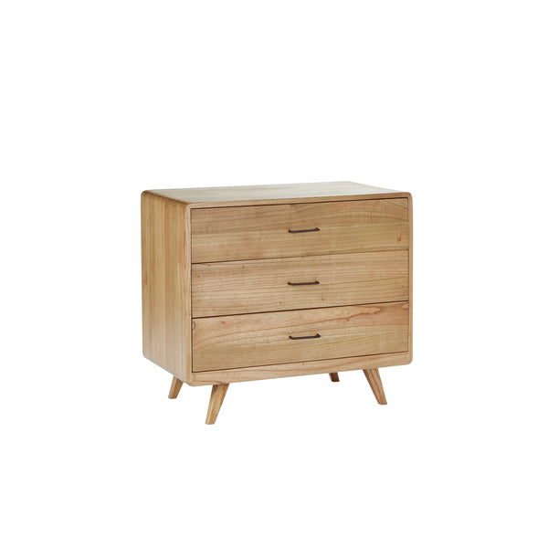 Commode 3 tiroirs vintage 90 naturel