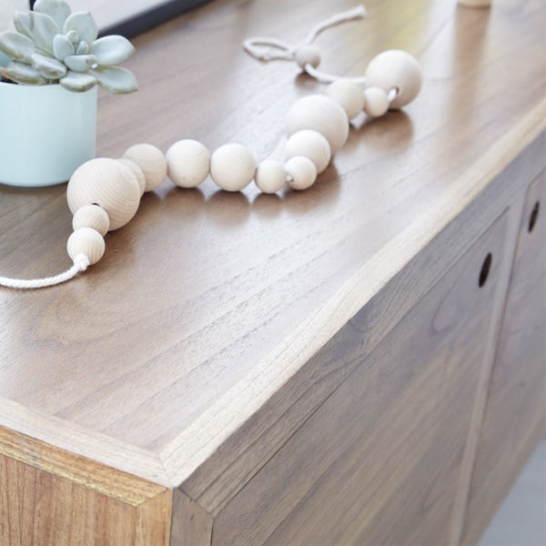Commode en bois de mindy 180 ISABY, naturel