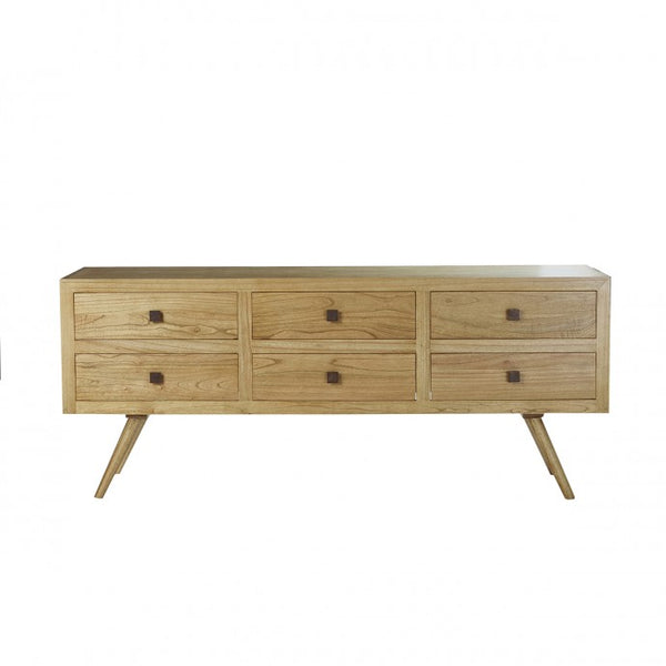 Commode en bois de mindy 200 ISABY, naturel