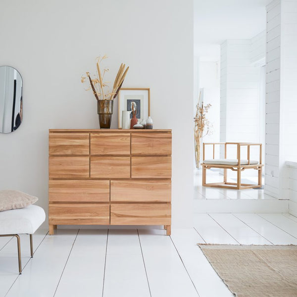 Commode Lagan en teck naturel