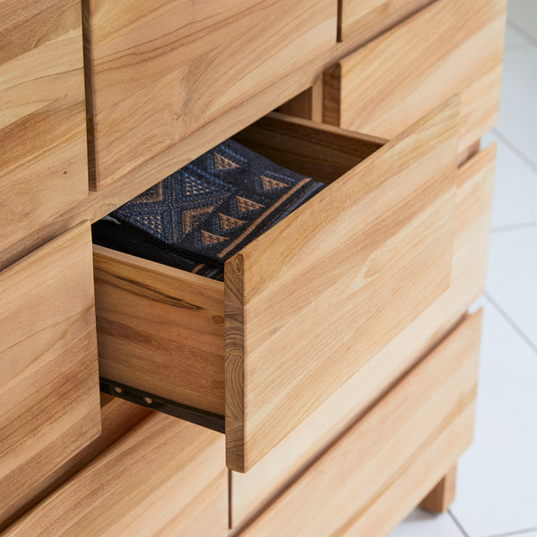 Commode Lagan en teck naturel