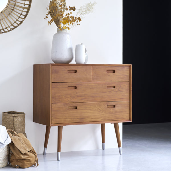 Commode Mondego en teck naturel