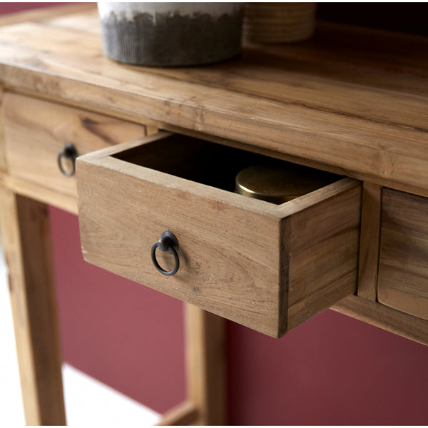 Console Aude en teck naturel