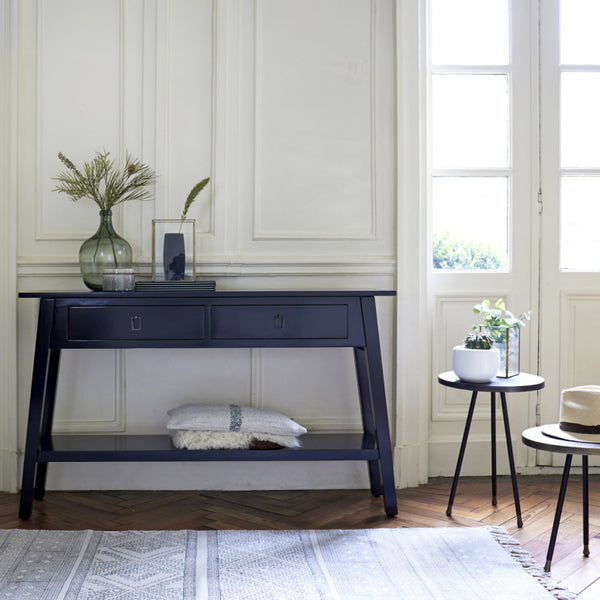 Console Authie en wengé noir