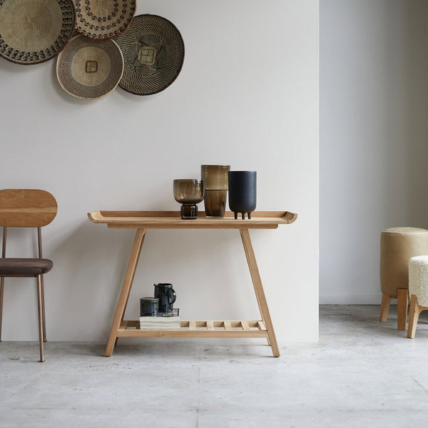 Console haute Ebre en teck naturel