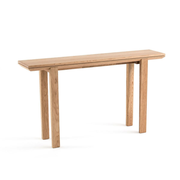Console bureau, Girou chêne naturel