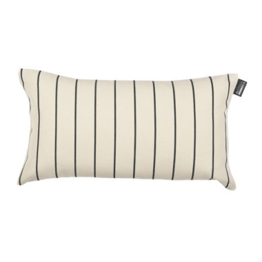 Coussin Arta en coton écru rayé