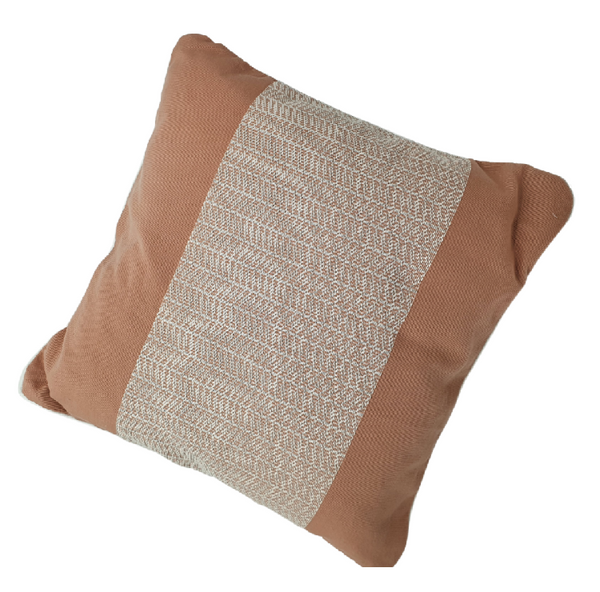 Coussin Cái en coton rose