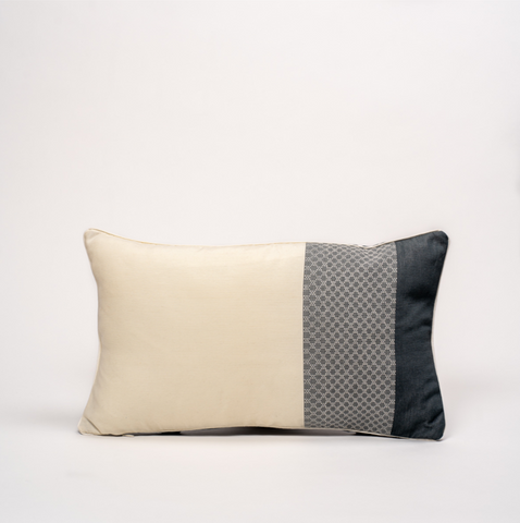 Coussin Hoai en polyester gris