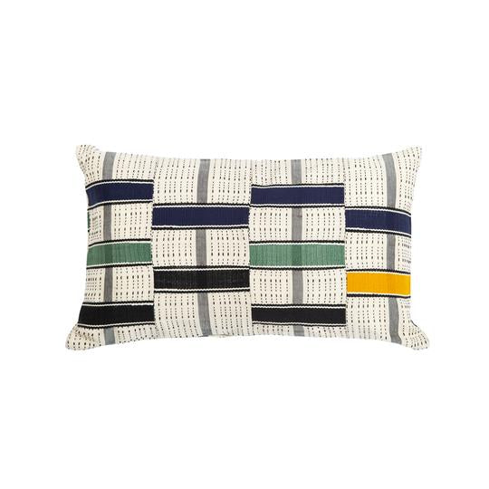 Coussin Inachos en coton, multicolore