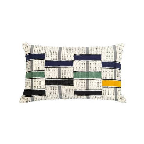 Coussin Inachos en coton, multicolore