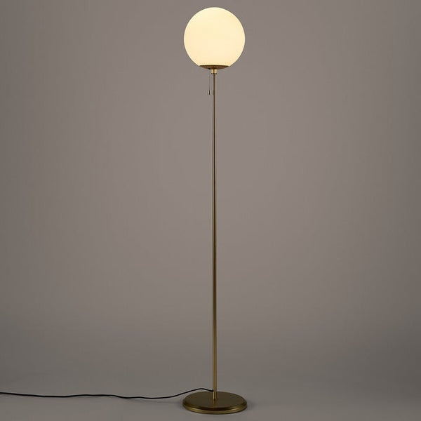 Lampadaire Tisza laiton et opaline